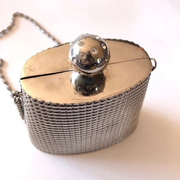 Vintage Silver Mini Chain Shoulder Bucket Bag - Picture 3 of 9